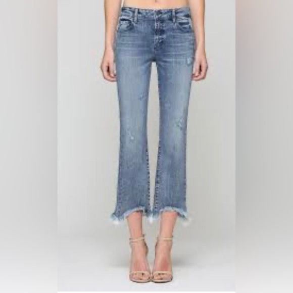 Buckle Denim - Hidden Happi High Rise Cropped Jean By Buckle New No Tags